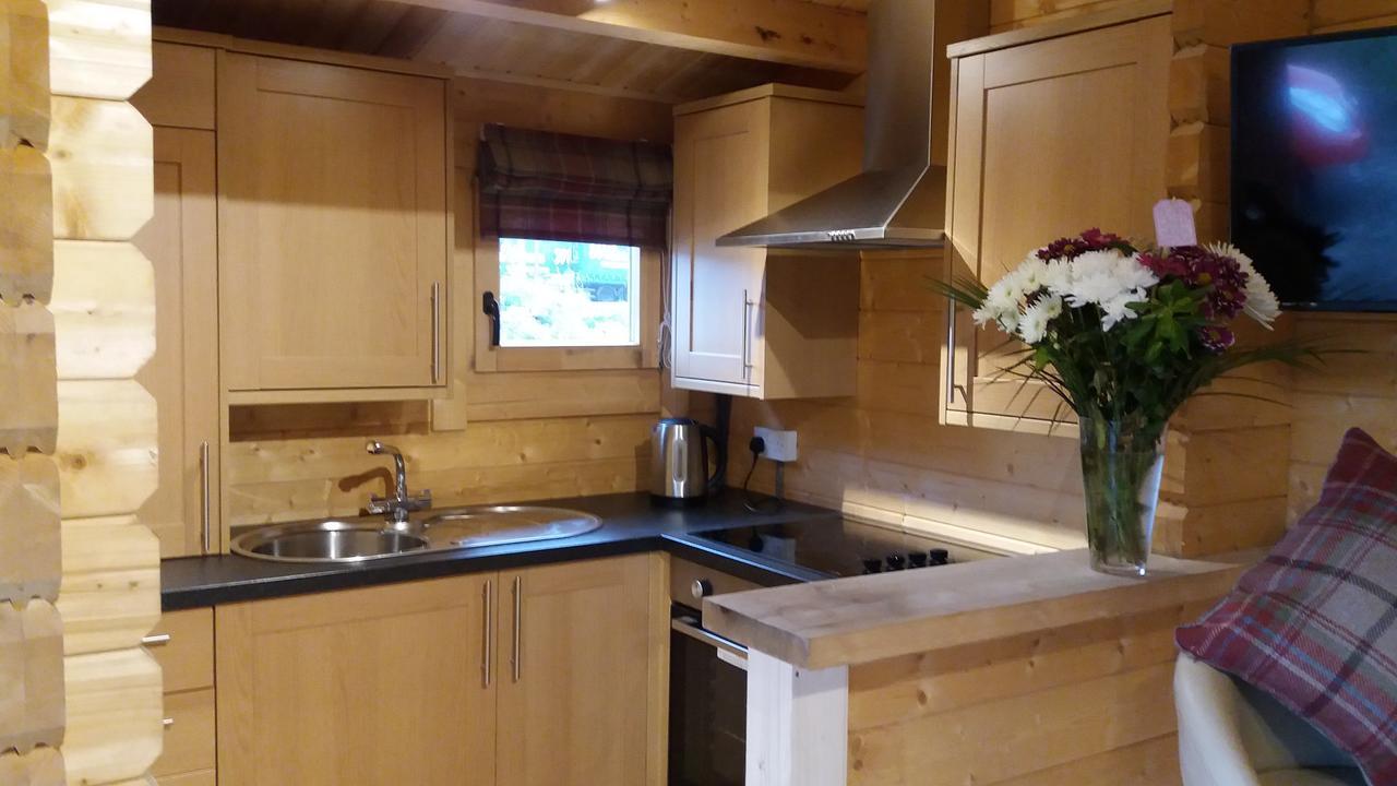 Lochinvar - Highland Log Cabin With Private Hot Tub Эйрдри Экстерьер фото